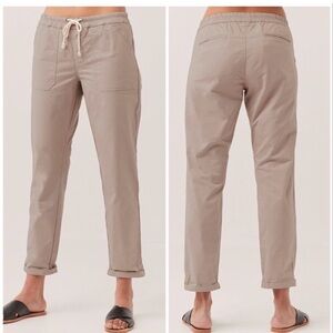 Pact Women's Cropped Pants in Tan
